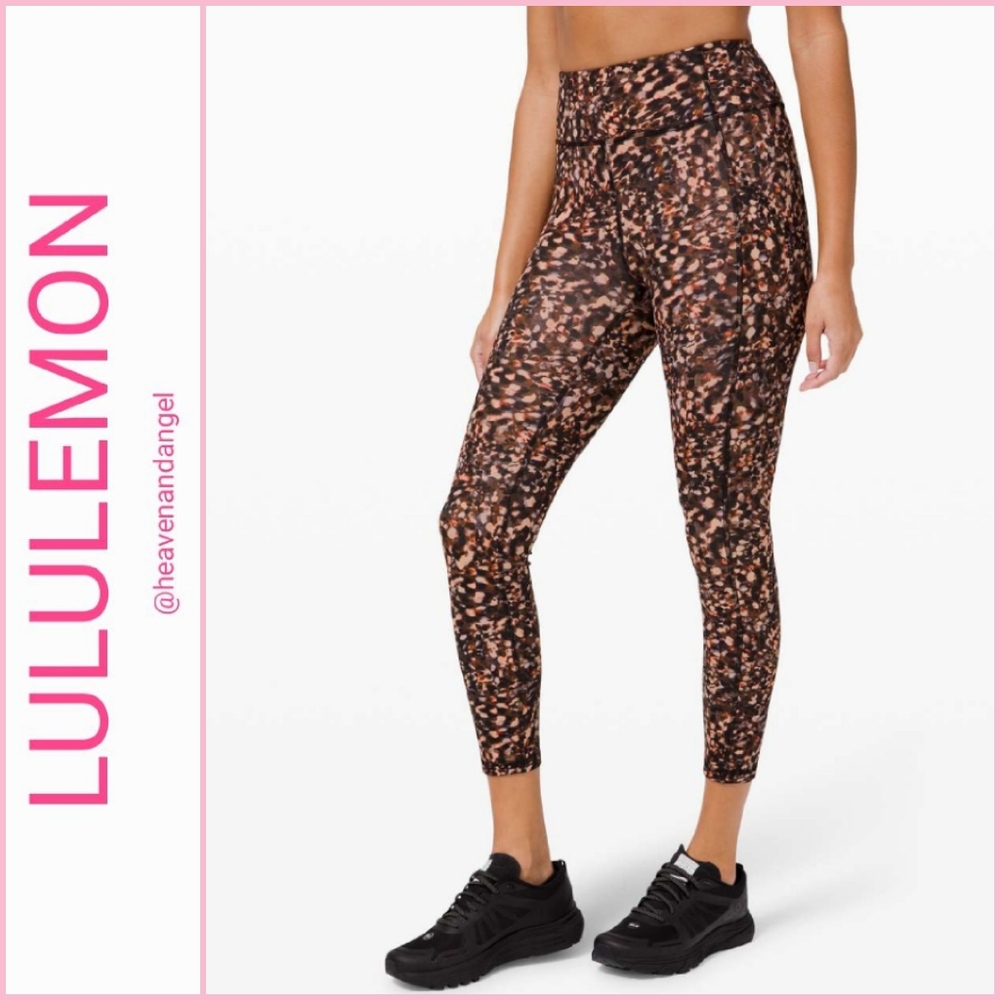 NEW Lululemon Printed Invigorate High Rise Tight 25"